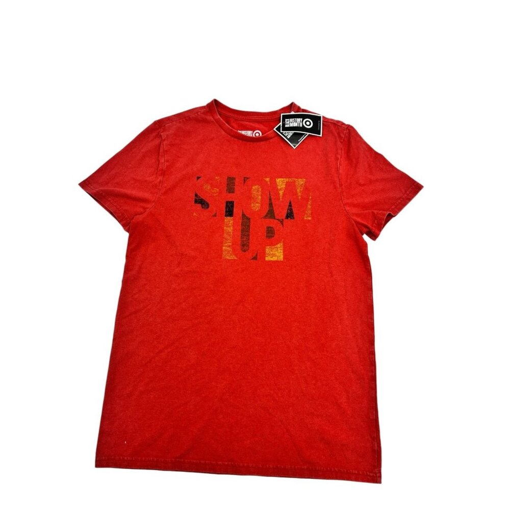 Target Black History Month Men's T-Shirt Red Cotton Polyester